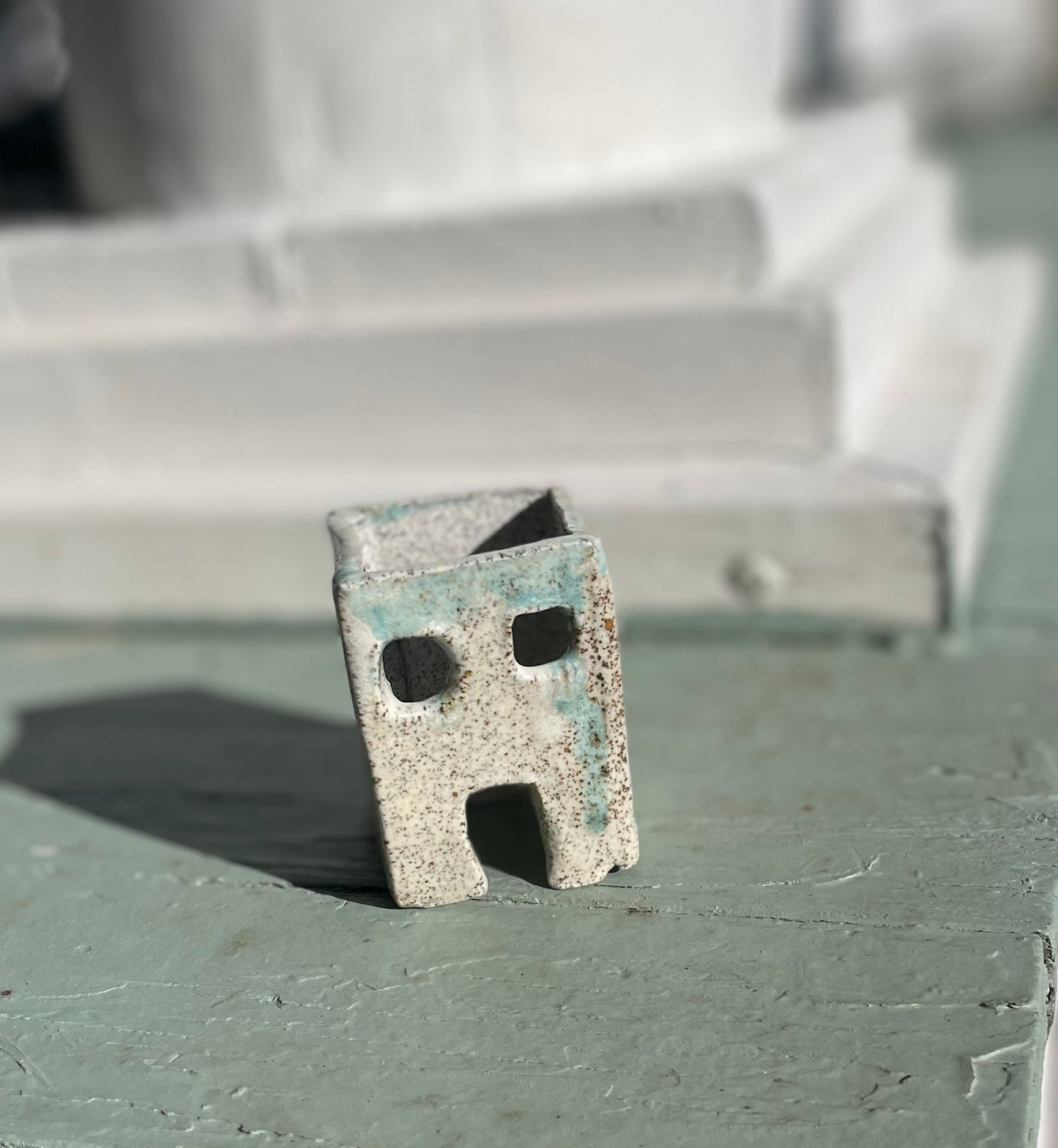 Handmade Ceramic Mini House Sculpture