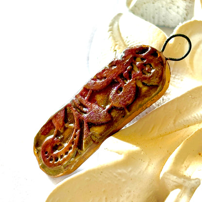 Rosy Botanical Porcelain Charm