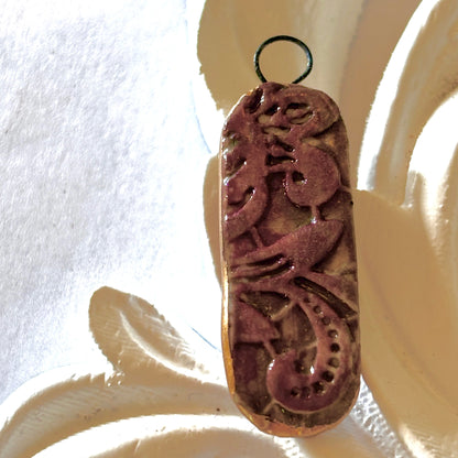 Rosy Botanical Porcelain Charm