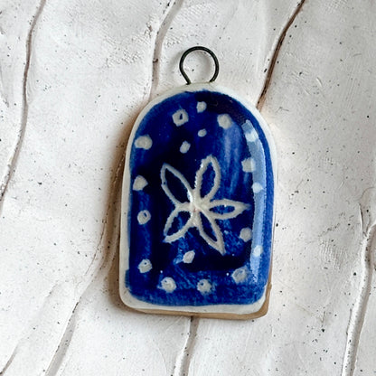 Hygge Blue & White Ceramic Pendant