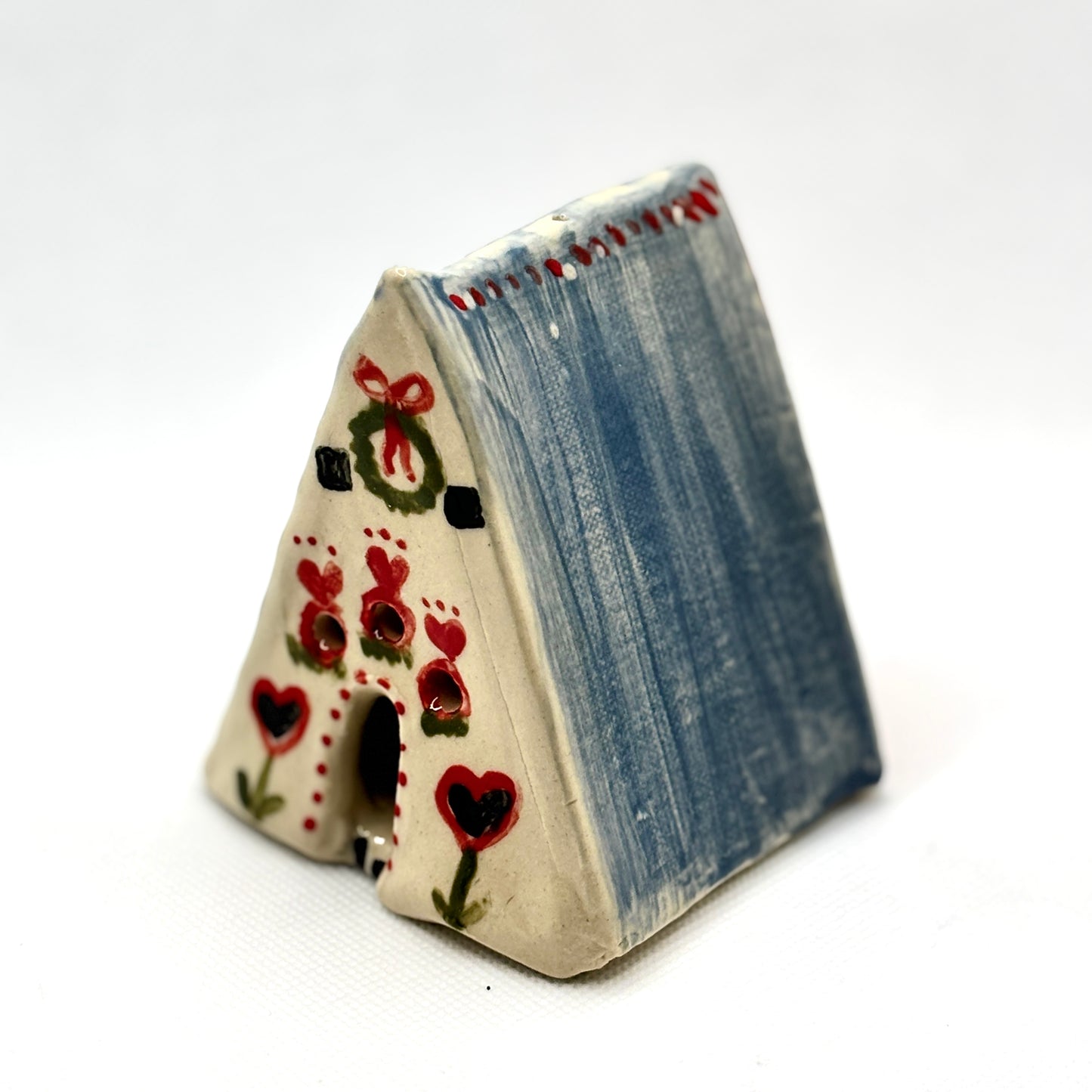 Scandi Style Ceramic House - Blue