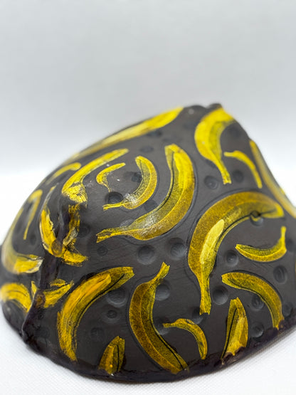 Handmade “Bananas” Ceramic Bowl – Whimsical Fruit Dish