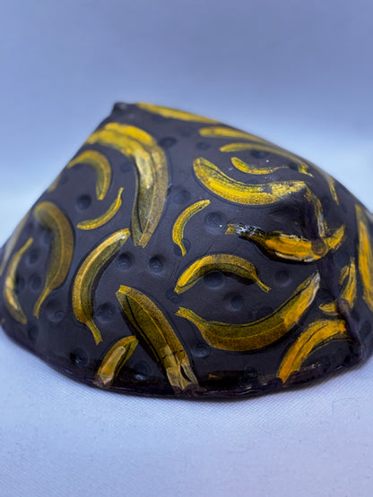 Handmade “Bananas” Ceramic Bowl – Whimsical Fruit Dish