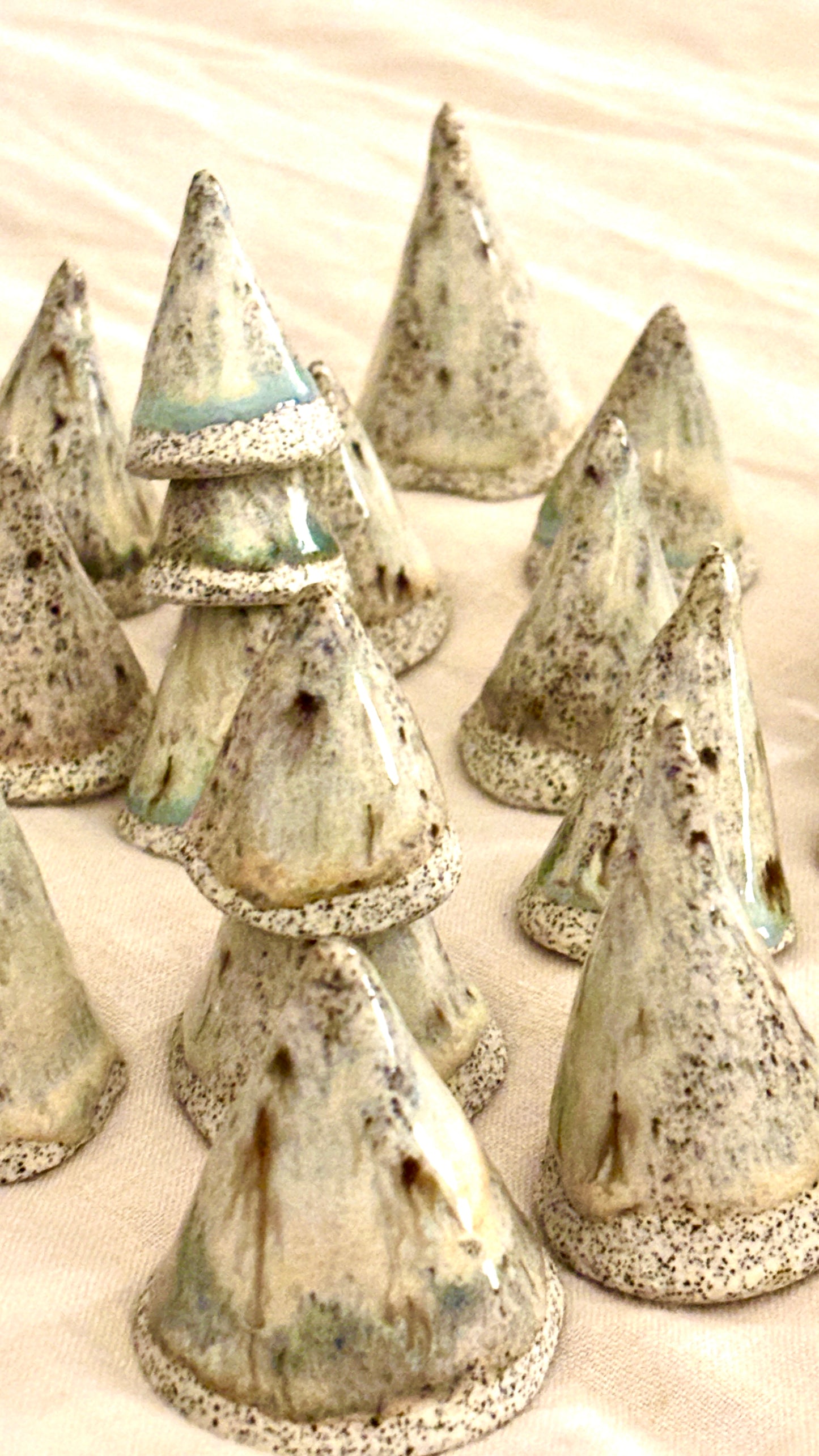 Handmade Speckled Ceramic Mini Trees